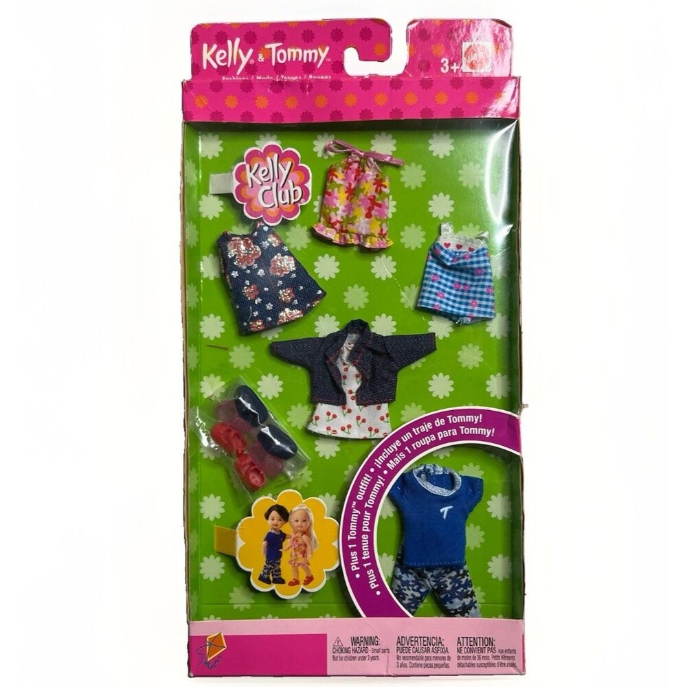 Mattel Barbie Kelly & Tommy Fashion Clothes Outfits Vintage Kelly Club 2002 NEW